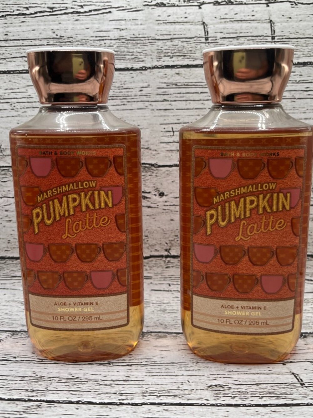 Bath & Body Works Bodywash Marshmellow Pumpkin Latte 10 fl oz LOT OF 2